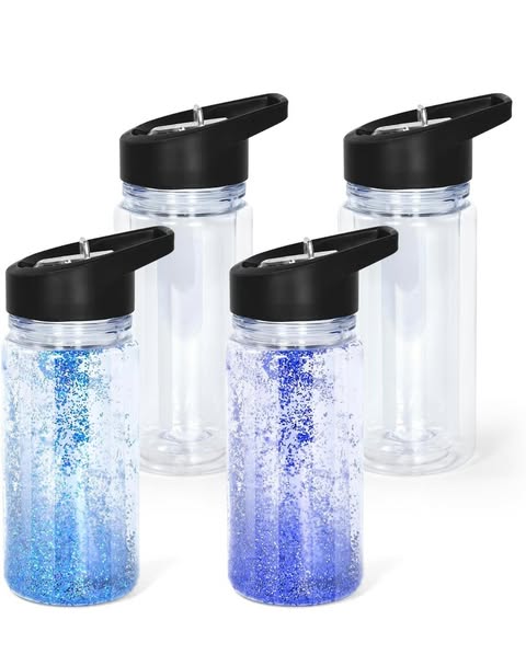 10 oz SnowGlobe Kid water bottle